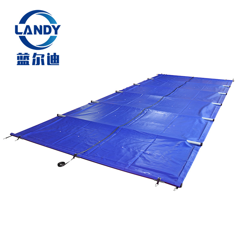 Rugged PVC aluminum waterproof cover for an underground swimming pool in winter
