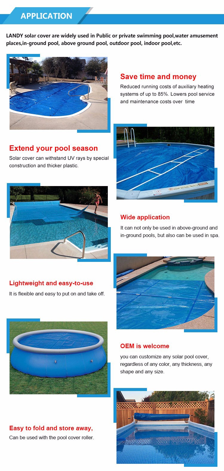 clear solar pool cover