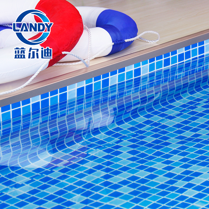 Fodere per piscine in vinile blu personalizzate in PVC di alta qualità per piscine fuori terra