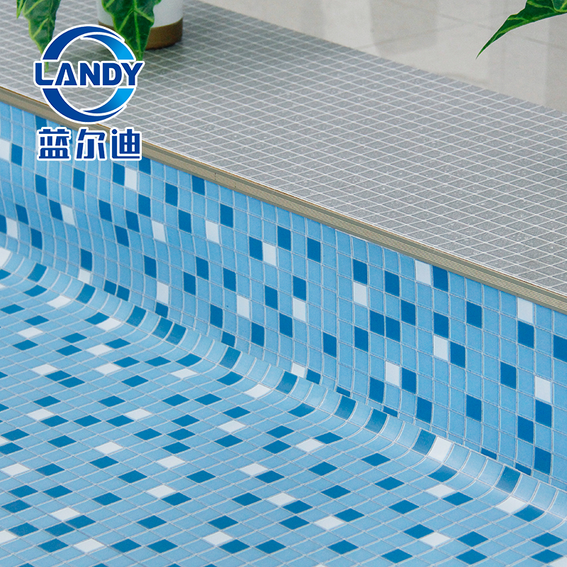 Custom Crystal Sand Seam Mosaic Pool Liners