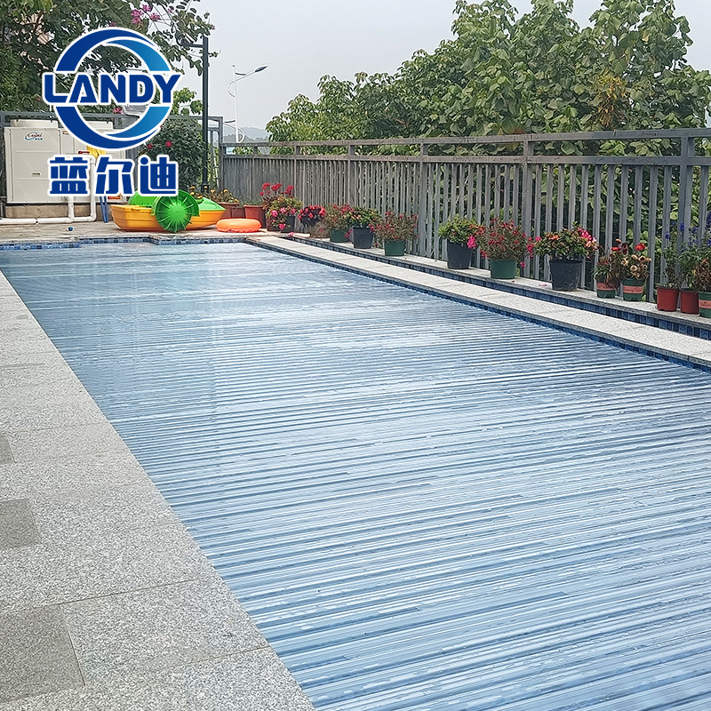Landy White Transparent Automatic Swimming Pool Cover Slats