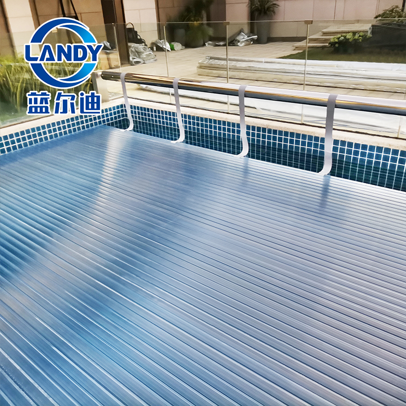 Exclusive Distribution UV Protection Blue Transparent Swimming Automatic Pool Covers