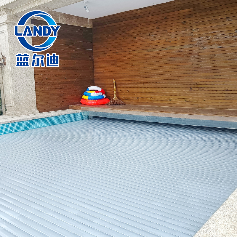 Landy Overflow Pool Grey Electric Solar Pool Covers