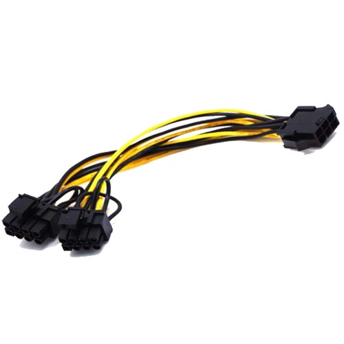 6Pin Male To 8Pin Male PCIE Power Cable For GPU Video Card