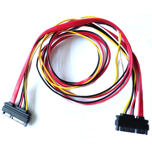 22pin (7+15) SATA Male to Male SATA and Power Combo Extension Cable