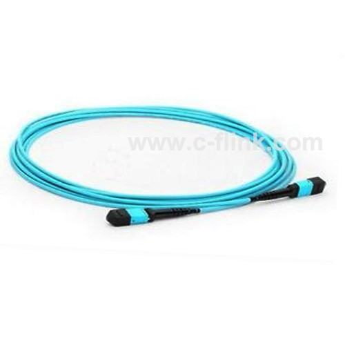 MTP / MPO OM3 Multimode Fiber Optic Patch Cable