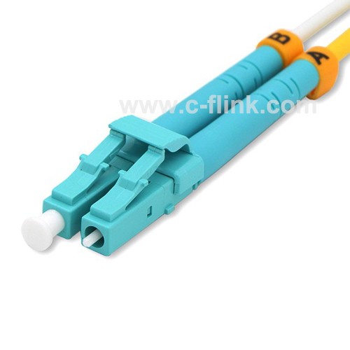 SC To SC Duplex OM3 Multimode PVC Fiber Optic Patch Cable
