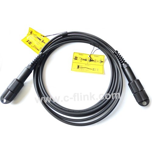 Cable de conexión de fibra óptica LC IP67 impermeable al aire libre