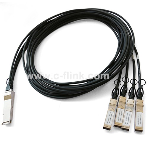 40G QSFP+ to 4SFP+ Active Direct Copper Cable Assembly