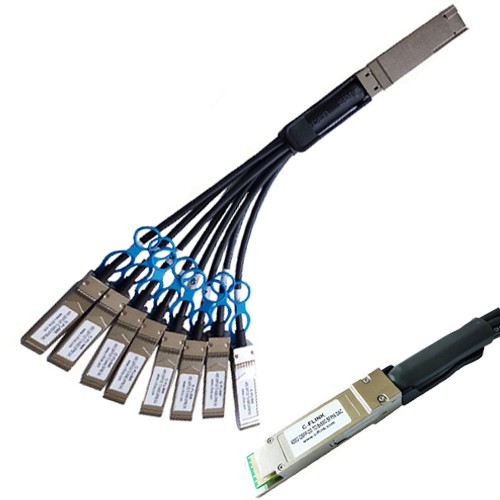 400G QSFP DD a 8x50G SFP56 Twinax Copper DAC Cable