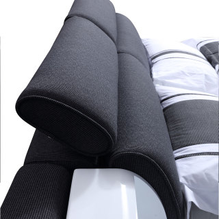 3058 Bedroom Bed Modern King Size Storage Beds Fabric Soft Beds