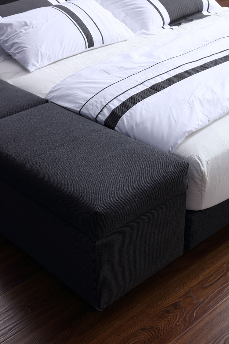 modern king sizefabric beds