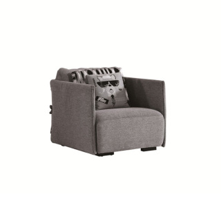 6025 New Foshan Fancy Grey Modern Simple Design Material Fabric Sectional Living Room Sofa Set