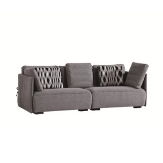 6025 Neue Foshan Phantasie Grau Modernes Einfaches Design Material Stoff Anbau Wohnzimmer Sofa Set