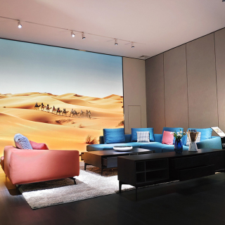 9610 Minimalist Style Living Room Sofas Fabric Cloth Sofa Set L Shape Sofa And Sectional Sofa