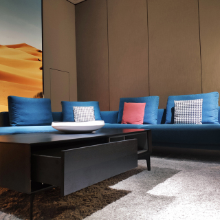 9610 Minimalist Style Living Room Sofas Fabric Cloth Sofa Set L Shape Sofa And Sectional Sofa