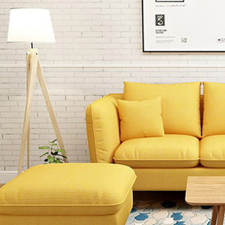 Luxury Living Room Furniture Sofa Sets Yellow Fabric Cloth Sectionals Sofas