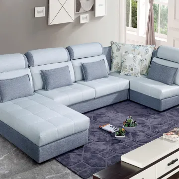 Modern Fabric Corner Sofa Sofá de tela de esquina Malasia