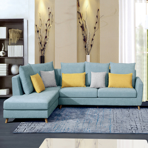 Niedriger Preis-Sofa-gesetztes neues Ankunfts-modernes Gewebe-Ecksofa