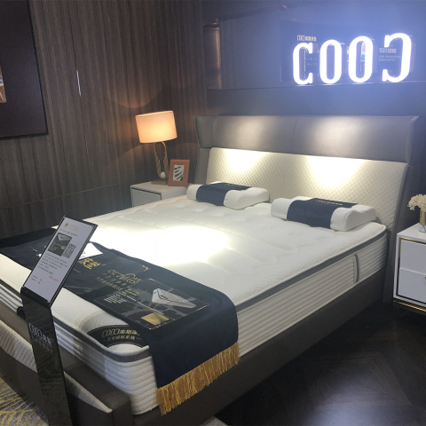 2565 Ang Muwebles ng Bahay Bagong Disenyo ng Double Bed King Sukat na Balat na Soft Bed