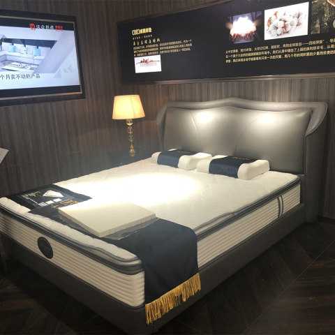 2539 Wohnmöbel Betten Design Luxus-Doppelbett Lluxury-Doppelbett aus Leder mit Queensize- und Kingsize-Bett