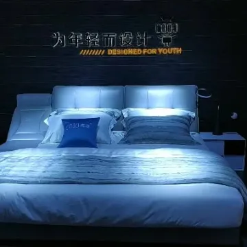 2536現代床豪華真皮床組特大號榻榻米床