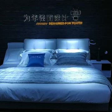 2536 Camas Modernas De Couro Luxuoso Conjunto Cama King Size Tatami