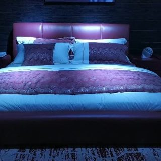2509 Katil Perkahwinan Cina Katil Double King Saiz Katil Kulit Moden