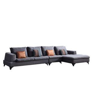 8139 Wholesale Cheap Corner Fabric Sofas L Shape Sofa Design