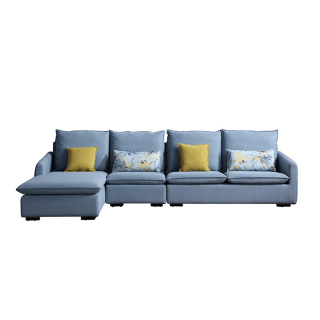 8132 Simple Style Designs For Living Room Furniture Corner Fabric Couch Sofa Set