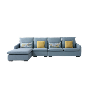 8132 Simple Style Designs For Living Room Furniture Corner Fabric Couch Sofa Set