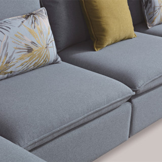 8132 Simple Style Designs For Living Room Furniture Corner Fabric Couch Sofa Set