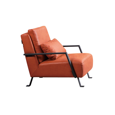 BY025-A現代布藝休閒扶手單人客廳沙發椅