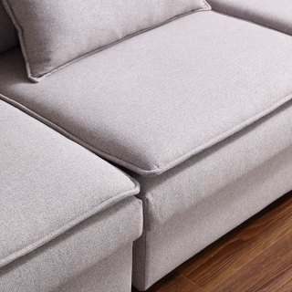 8120 Home Furniture Modern Style Top Fabric Sofa Grey Corner Sofa
