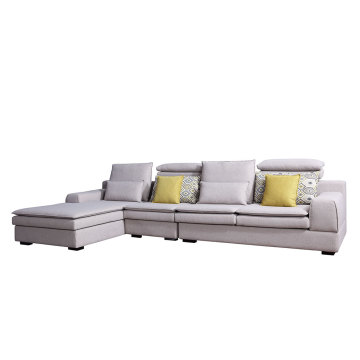 Canapé d'angle gris de tissu de dessus de style moderne de meubles de la maison 8120