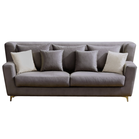 8076 Wohnzimmer-Sofa im amerikanischen Stil mit Anbausofa aus Stoff