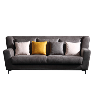 8076 Wohnzimmer-Sofa im amerikanischen Stil mit Anbausofa aus Stoff