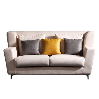 8076 Wohnzimmer-Sofa im amerikanischen Stil mit Anbausofa aus Stoff