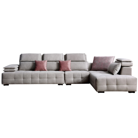 8008 American Ecksofa Environmental Fabric Sofa Sets Für Funktionale Kopfstütze Fanric Sofa
