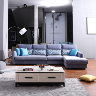 8131 Hot Sell Modern Furniture Fabric Home Couch Living Room Corner Sofa