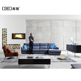 8131 Hot Sell Modern Furniture Fabric Home Couch Living Room Corner Sofa