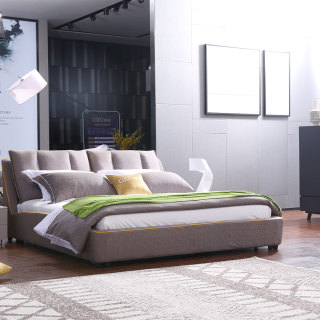 3122 Fabric Beds Bedroom Furniture Modern King Bed