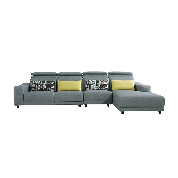 simple style fabric corner sofa