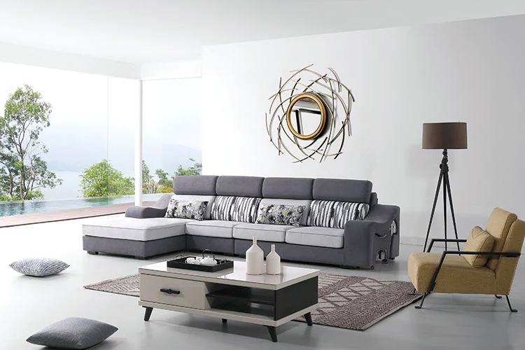 living room L shape sofas