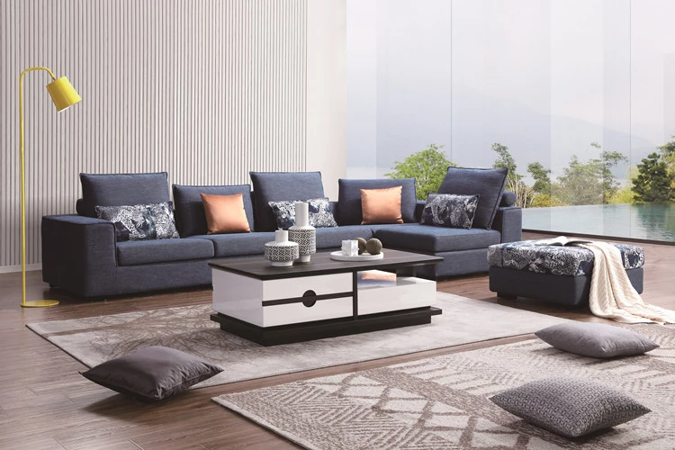 Corner fabric sofa