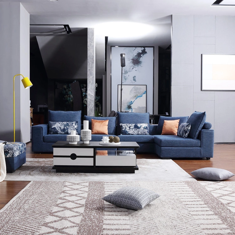 Corner fabric sofa