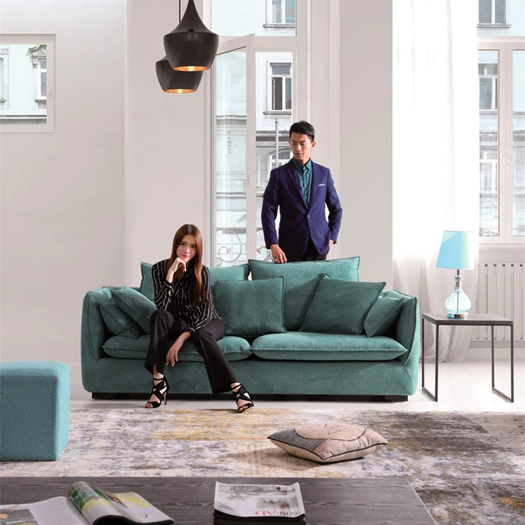 sectional velvet fabric sofa