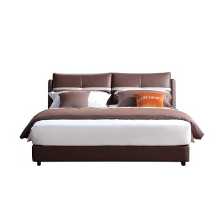 2531 Soft Wood Beds King Size Modern Beds Leather Bed