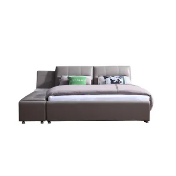 2521家居設計師特大號床皮床臥室豪華