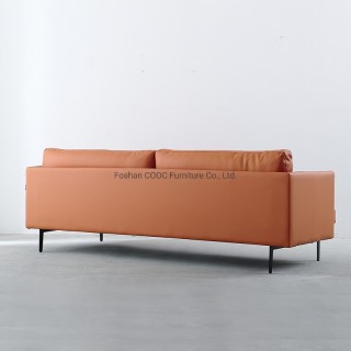 YK-1002 Modern Furniture Orange Freizeitledersofa